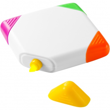 Logo trade promotional giveaway photo of: Trafalgar square-shaped 4-colour highlighter