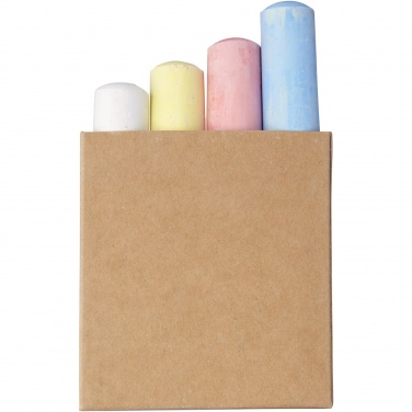 Logo trade advertising products image of: Screech 4-piece chalk set