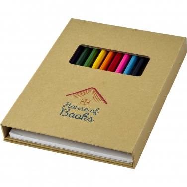 Logotrade promotional product picture of: Pablo colouring set with drawing paper
