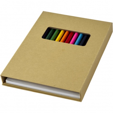 Logotrade promotional gift picture of: Pablo colouring set with drawing paper