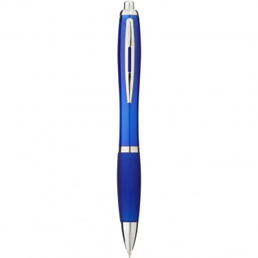 Logo trade corporate gift photo of: Nash ballpoint pen coloured barrel and grip