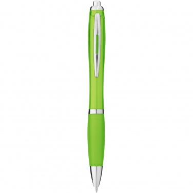 Logo trade corporate gift photo of: Nash ballpoint pen coloured barrel and grip