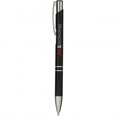 Logo trade business gifts image of: Moneta aluminium click ballpoint pen (blue ink)