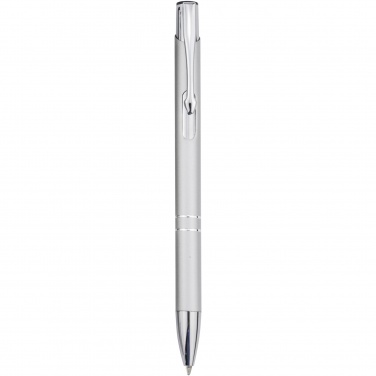 Logo trade promotional gifts picture of: Moneta aluminium click ballpoint pen (blue ink)