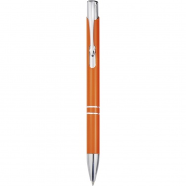 Logotrade promotional gift picture of: Moneta aluminium click ballpoint pen (blue ink)