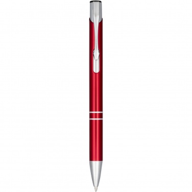 Logo trade promotional item photo of: Moneta anodized aluminium click ballpoint pen