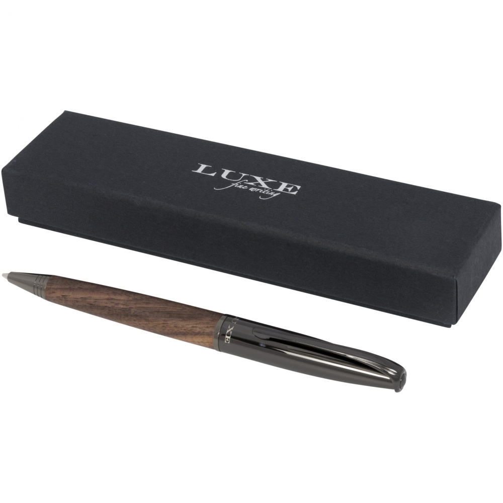 Logo trade business gift photo of: Loure wood barrel ballpoint pen