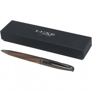 Logo trade advertising product photo of: Loure wood barrel ballpoint pen