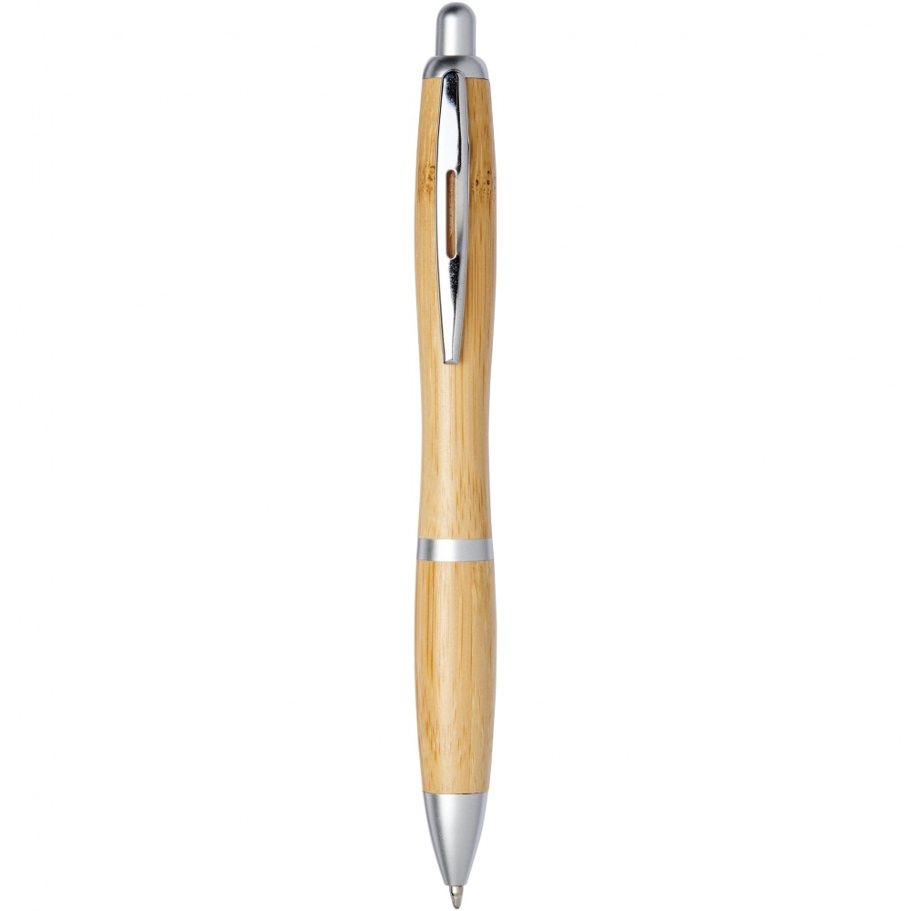 Logo trade promotional giveaways picture of: Nash bamboo ballpoint pen