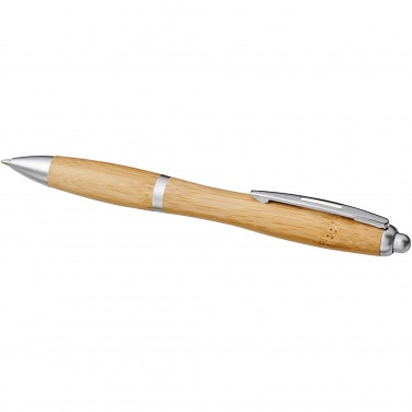 Logo trade promotional giveaways image of: Nash bamboo ballpoint pen