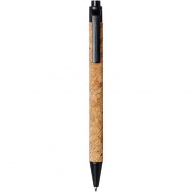 Logo trade advertising product photo of: Midar cork and wheat straw ballpoint pen