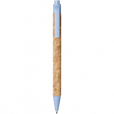 Logo trade promotional giveaways picture of: Midar cork and wheat straw ballpoint pen