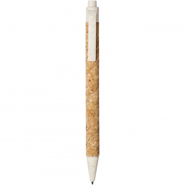 Logotrade promotional item picture of: Midar cork and wheat straw ballpoint pen