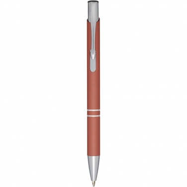 Logo trade promotional giveaways image of: Moneta soft touch ballpoint pen