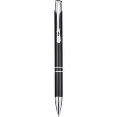 Logotrade promotional giveaway image of: Moneta aluminium click ballpoint pen (black ink)