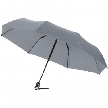 Logo trade business gifts image of: Alex 21.5" foldable auto open/close umbrella
