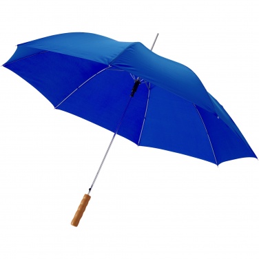 Logo trade promotional giveaway photo of: Lisa 23" auto open umbrella with wooden handle