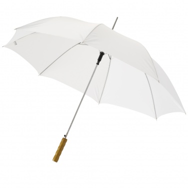 Logo trade promotional products image of: Lisa 23" auto open umbrella with wooden handle