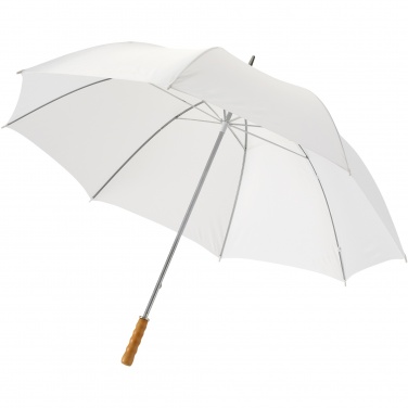 Logo trade promotional giveaways image of: Karl 30" golf umbrella with wooden handle