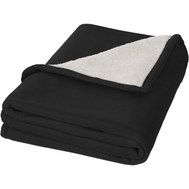 Logo trade promotional items image of: Springwood soft fleece and sherpa plaid blanket