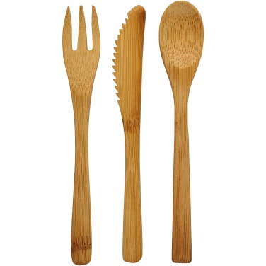 Logo trade corporate gifts image of: Celuk bamboo cutlery set
