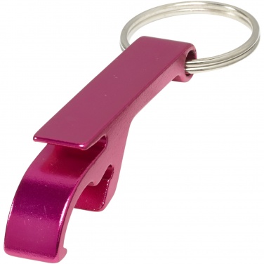 Logo trade promotional item photo of: Tao bottle and can opener keychain