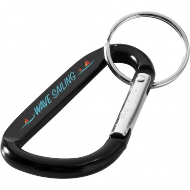 Logo trade promotional gifts image of: Timor carabiner keychain