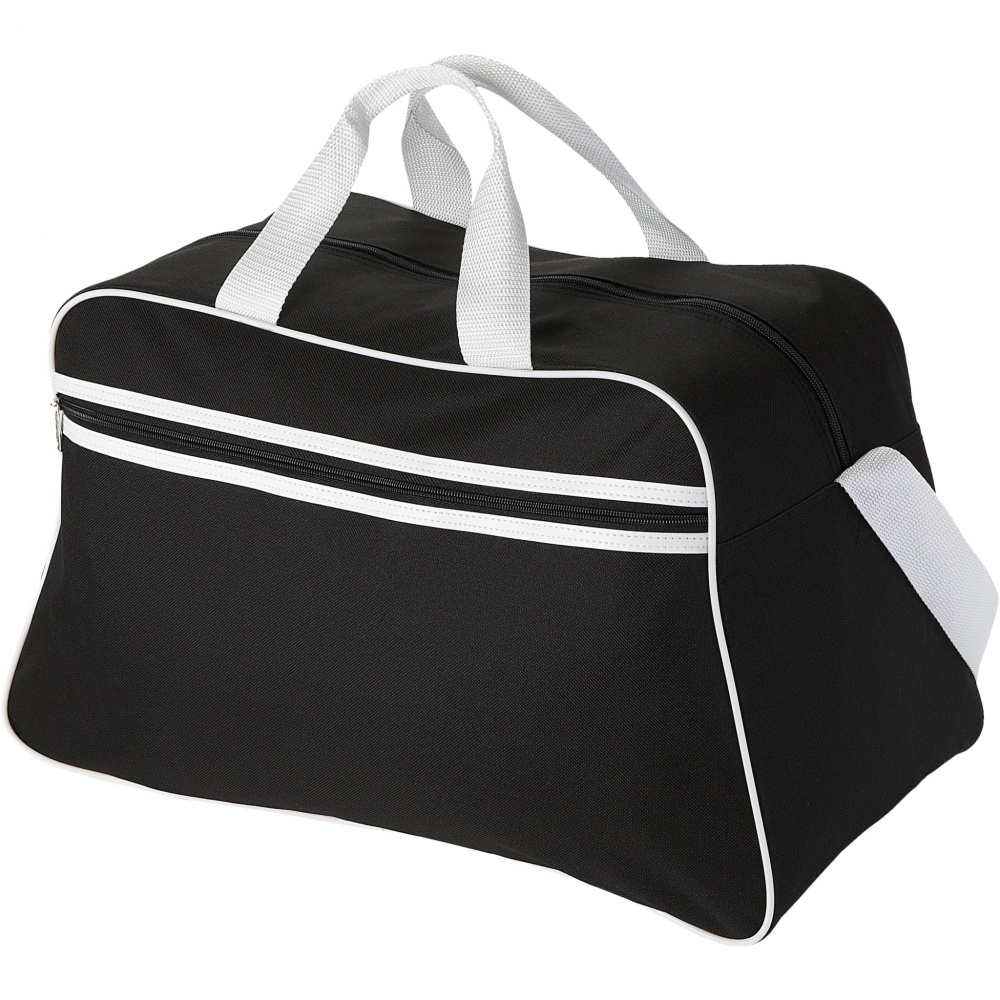 Logotrade promotional item picture of: San Jose 2-stripe sports duffel bag 30L
