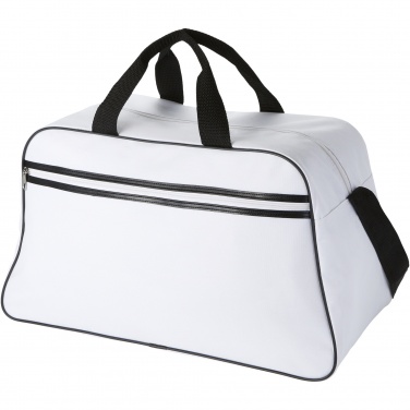 Logo trade promotional merchandise image of: San Jose 2-stripe sports duffel bag 30L