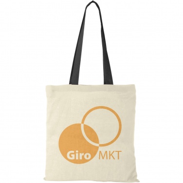 Logotrade promotional gift picture of: Nevada 100 g/m² cotton tote bag coloured handles 7L