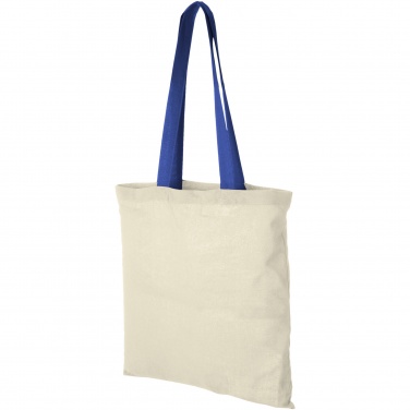 Logotrade promotional item image of: Nevada 100 g/m² cotton tote bag coloured handles 7L