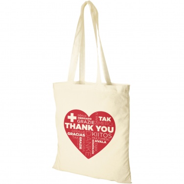 Logo trade promotional giveaways picture of: Madras 140 g/m² cotton tote bag 7L