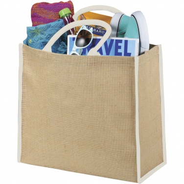Logotrade advertising product image of: Harry coloured edge jute tote bag 25L