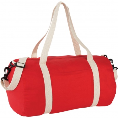 Logo trade advertising products picture of: Cochichuate cotton barrel duffel bag 25L