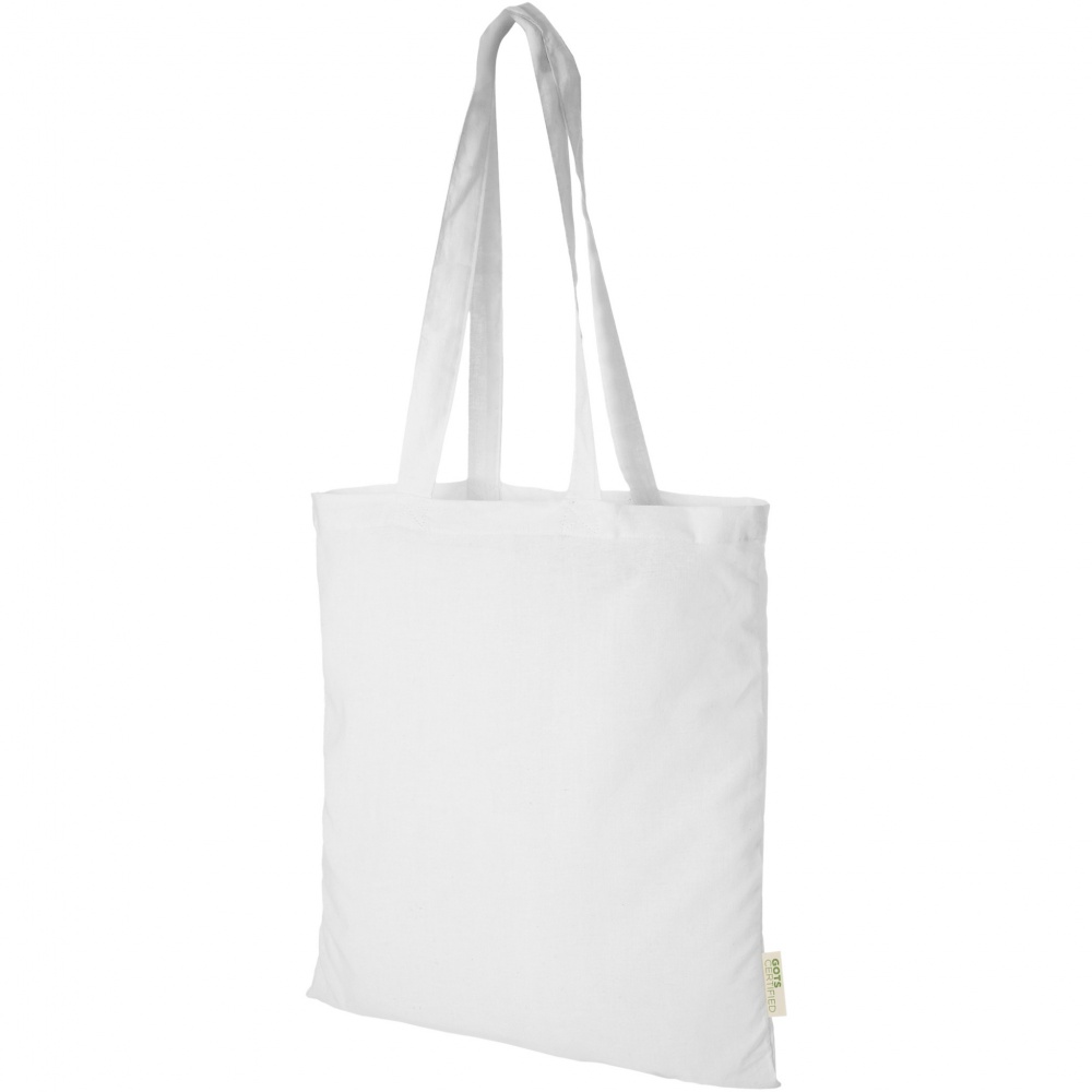 Logo trade promotional items image of: Orissa 100 g/m² organic cotton tote bag 7L