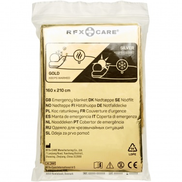 Logo trade promotional merchandise picture of: Frederik 2-function emergency blanket