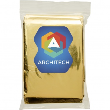 Logo trade corporate gifts image of: Frederik 2-function emergency blanket