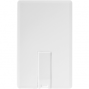 Logo trade promotional merchandise image of: Slim card-shaped 4GB USB flash drive