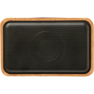 Logo trade promotional giveaway photo of: Wooden 3W speaker with wireless charging pad