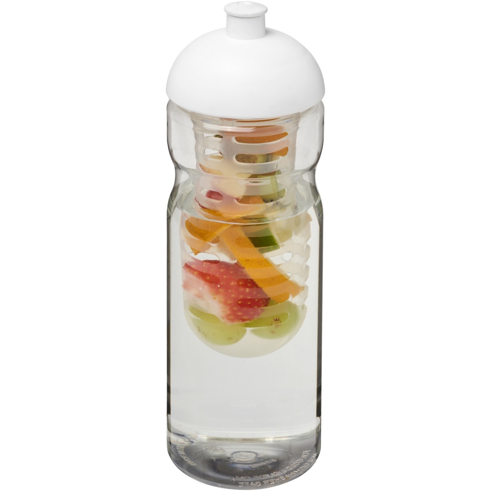 Logo trade advertising product photo of: H2O Active® Base 650 ml dome lid sport bottle & infuser