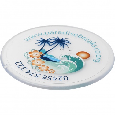 Logo trade advertising products image of: Renzo round plastic coaster