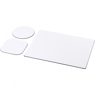 Logo trade promotional merchandise picture of: Brite-Mat® mouse mat and coaster set combo 1