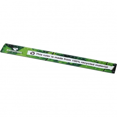 Logo trade promotional gifts image of: Terran 30 cm ruler from 100% recycled plastic