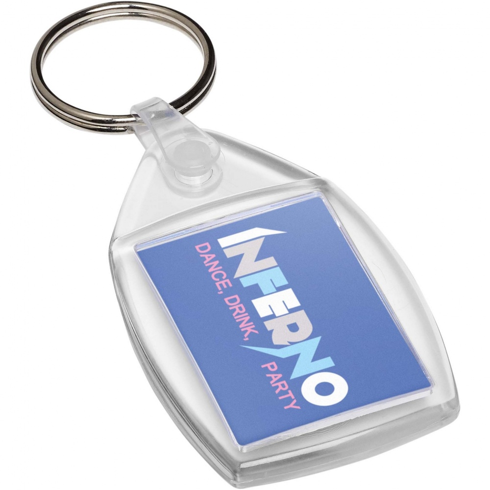 Logo trade advertising products image of: Lita P6 keychain with plastic clip