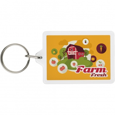 Logo trade promotional merchandise photo of: Vito C1 rectangular keychain