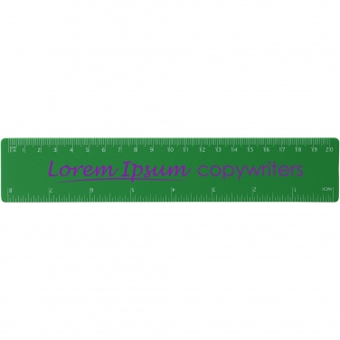 Logo trade promotional gifts image of: Rothko 20 cm plastic ruler