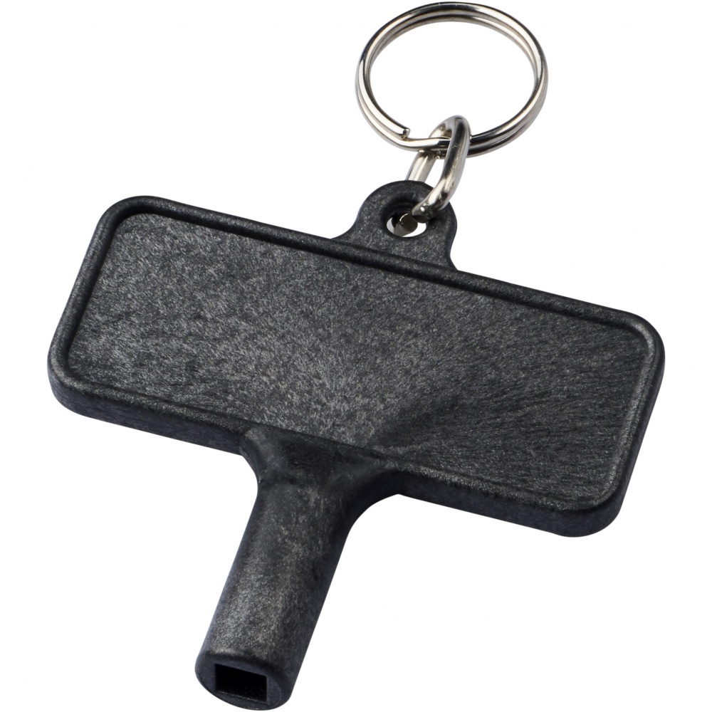 Logotrade promotional products photo of: Largo plastic radiator key with keychain