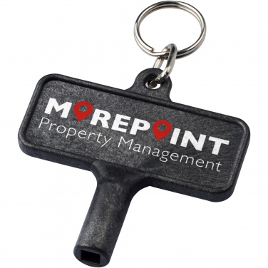 Logo trade advertising products picture of: Largo plastic radiator key with keychain