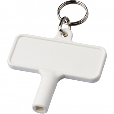 Logotrade promotional gift picture of: Largo plastic radiator key with keychain