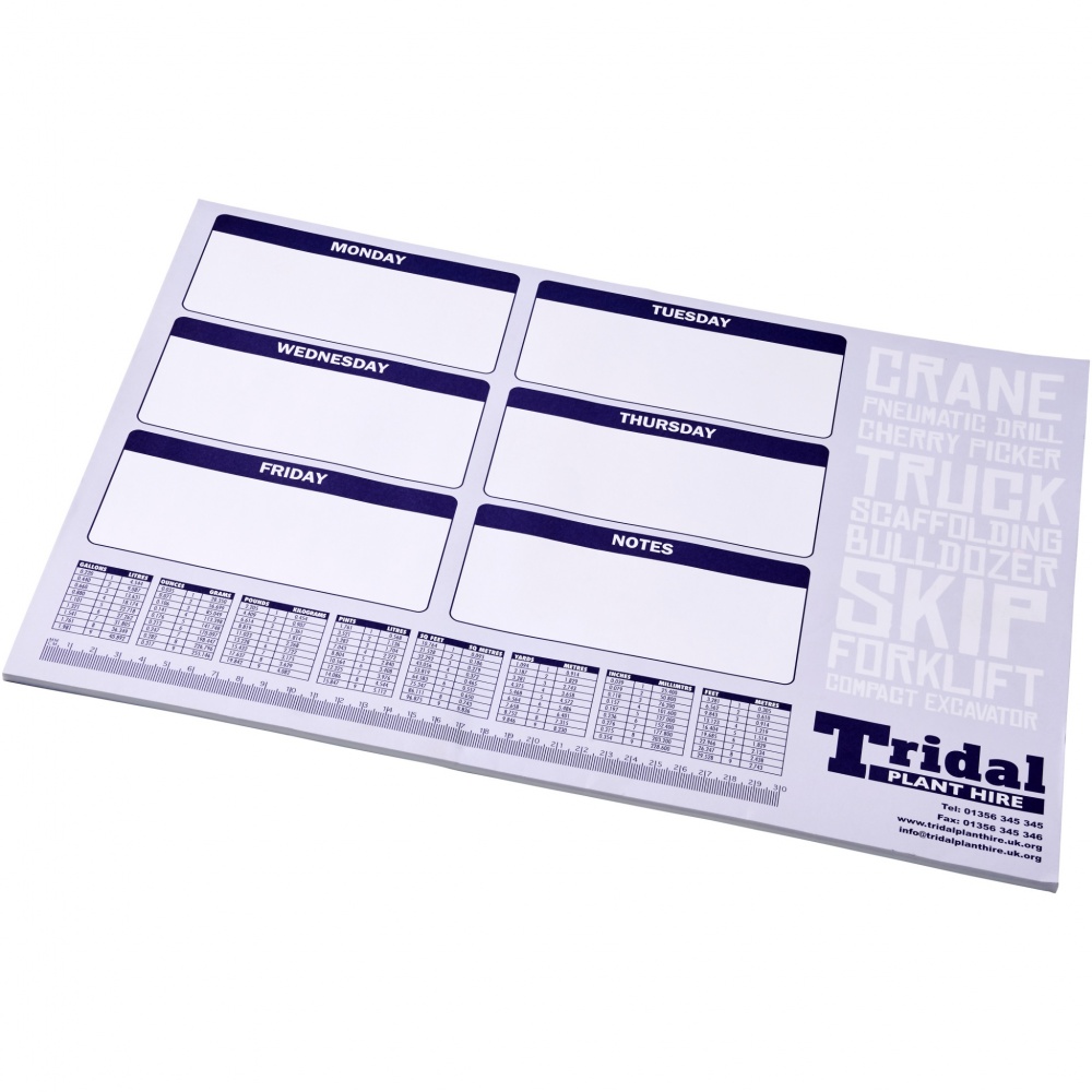 Logo trade promotional merchandise photo of: Desk-Mate® A2 notepad